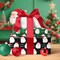 Black Santa Christmas Wrapping Paper, Reversible Holiday Gift Wrap with Classic From Santa & Merry Christmas Design for Kids, Season Party, Xmas Presents, 17 Inch X 33 Feet